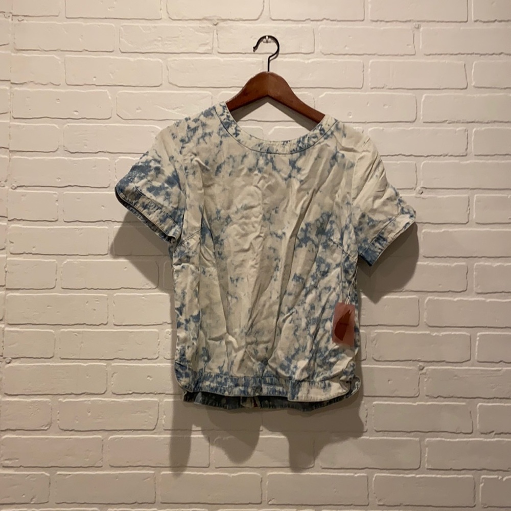 NWT zip back tie dye top